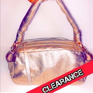 COACH  Coach Parker Leather Shoulder Bag Rose Gold Retails $298